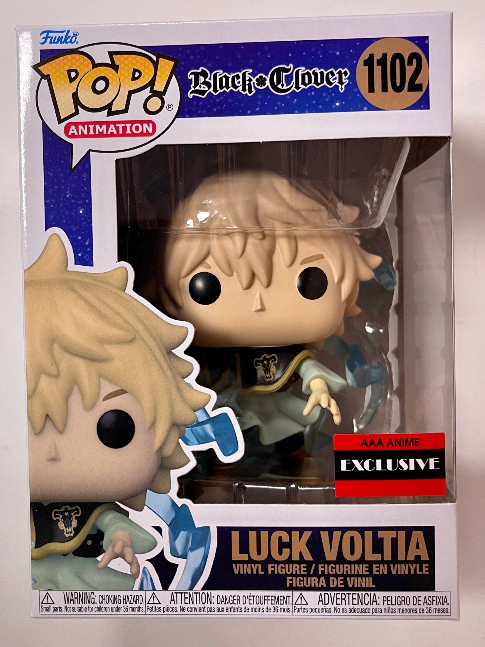 Funko Pop! Animation Luck Voltia #1102 Black Clover 2022 AAA Anime Exclusive